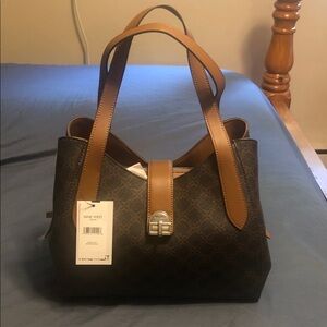 Nine West Black and Brown Handbag